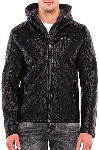 Stylische Winterjacke Herren Cipo & Baxx Series | Warme Winterjacke Herren Cipo & Baxx Series abnehmbarer Kapuze | Func