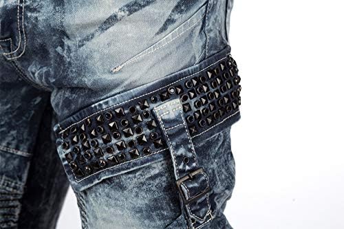 Cipo & Baxx Herren Jeans - Stylische Denim-Mode mit Slim-Fit & Regular-Fit für Individualisten im Bikerstyle!