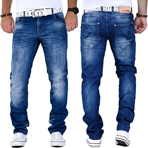 Cipo & Baxx Herren Jeans - Stilvolle Männer Jeans mit 5-Pocket-Design und Kontrastnähten | Bequemer Baumwoll-Elasthan-Mi