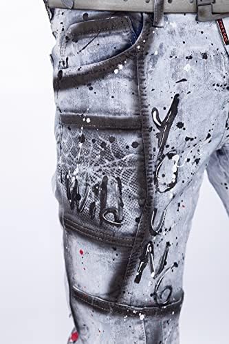 Cipo & Baxx Herren Jeans - Stylische Denim-Mode mit Slim-Fit & Regular-Fit für Individualisten im Bikerstyle!