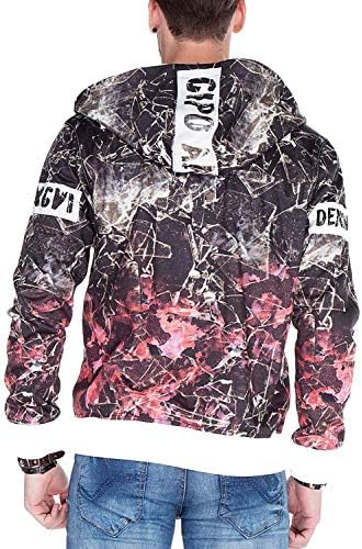 Cipo & Baxx Herren Sweatjacke Hoodie – Stylischer Pullover für Streetwear-Begeisterte mit Reißverschluss & Kapuze für Fr