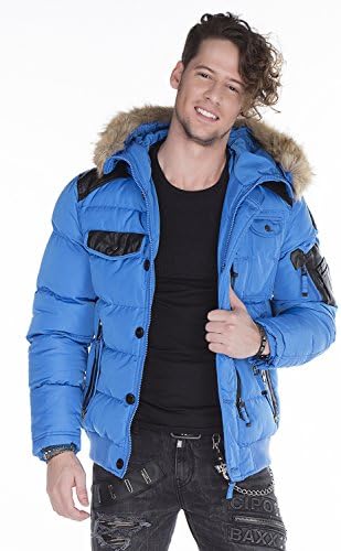 Stylische Winterjacke Herren Cipo & Baxx Series | Warme Winterjacke Herren Cipo & Baxx Series abnehmbarer Kapuze | Func