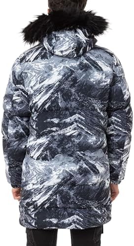 Cipo & Baxx Herren Mantel – Stylische Winterjacke mit warmem Innenfutter und abnehmbarer Kapuze für kalte Tage