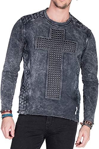 Cipo & Baxx Herren Sweatshirt Stylischer Pullover für moderne Streetwear Look – Bequemer Sweater für Alltag, Freizeit &