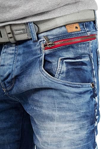 Cipo & Baxx Herren Jeans - Stilvolle Regular-Fit Denim mit Kontrastnähten | Bequeme & Modische Jeans für Männer | Stone-
