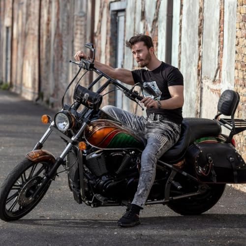 Cipo & Baxx Herren Jeans Hose Look Röhrenjeans Straight Fit Kontrastnähte Trendyhose | Cipo & Baxx Herren Jeans Hose Us