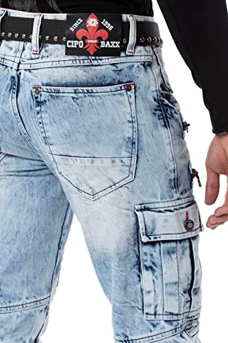 Cipo & Baxx Herren Stretch Jeanhose Slim Fit Trendig und bequem | Cipo & Baxx Männer Stretch Jeanshosen Slim Fit Premiu