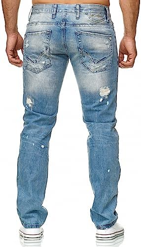Redbridge Jeans - Regular Fit Denim Hose im Used Look mit Rissen – 5-Pocket Jeans für junge Männer & Frauen in Freizeit