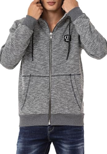 Cipo & Baxx Herren Sweatjacke Hoodie Serie - Stylischer Pullover im Modernen Casual Streetwear Stil für den Alltag, Frei