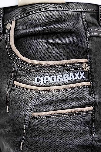Cipo & Baxx Herren Jeans Regular Fit & Slim Fit - Stylische Denim für Männer mit Used Look & Reißverschlüssen | Perfect