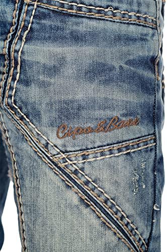 Cipo & Baxx Herren Jeans – Stylische Regular-Fit Denim mit Stone-Washed-Design & Used-Look | Bequeme & modische Jeans fü – Bild 12