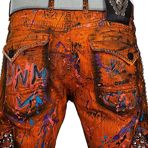 Cipo & Baxx Herren Jeans - Stylische Denim-Mode mit Slim-Fit & Regular-Fit für Individualisten im Bikerstyle!